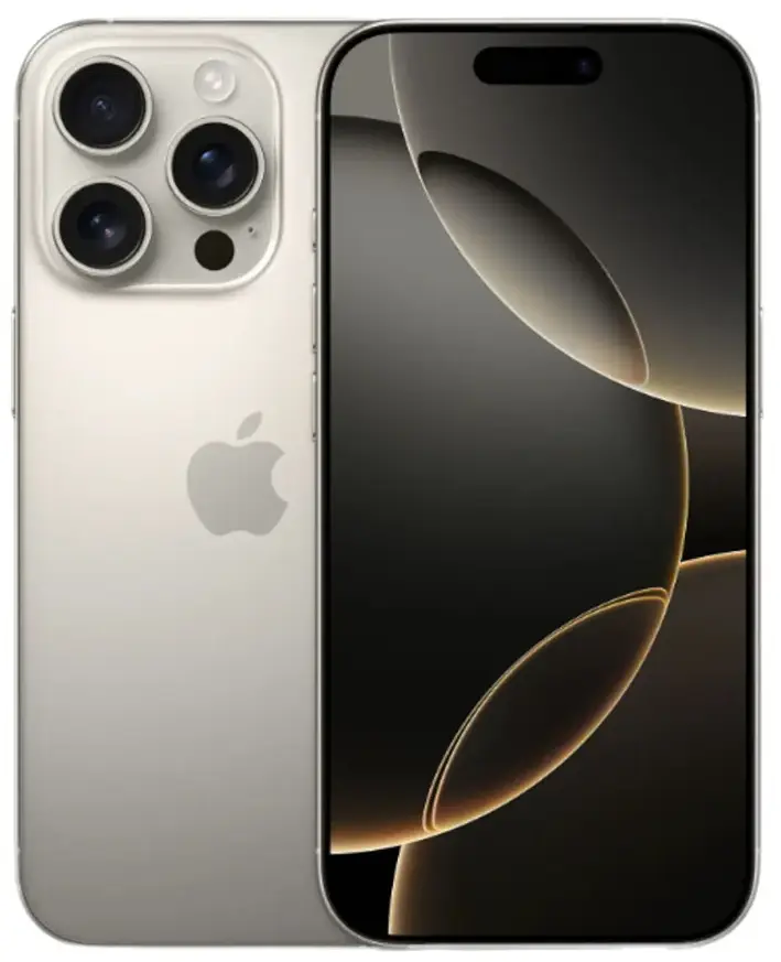Смартфон Apple iPhone 16 Pro 128 GB, Dual nano SIM, Natural Titanium