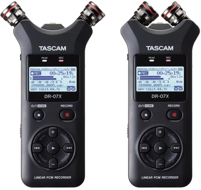 Диктофоны Tascam DR-07X Black