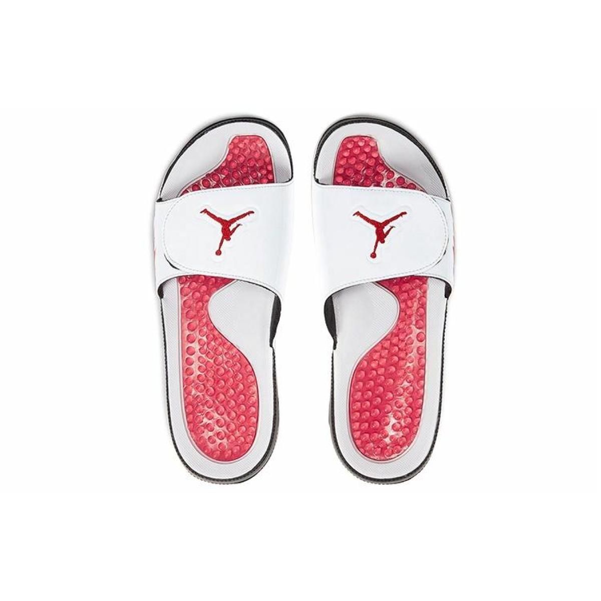 Шлёпанцы Jordan Hydro 5 Retro White Fire Red
