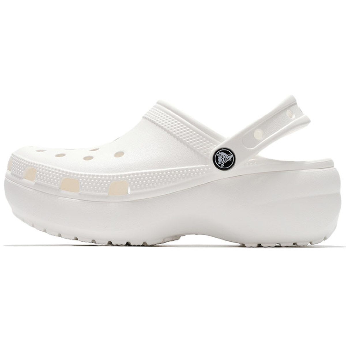 Женские сабо Crocs Classic Platform Clog 4.1 cm White