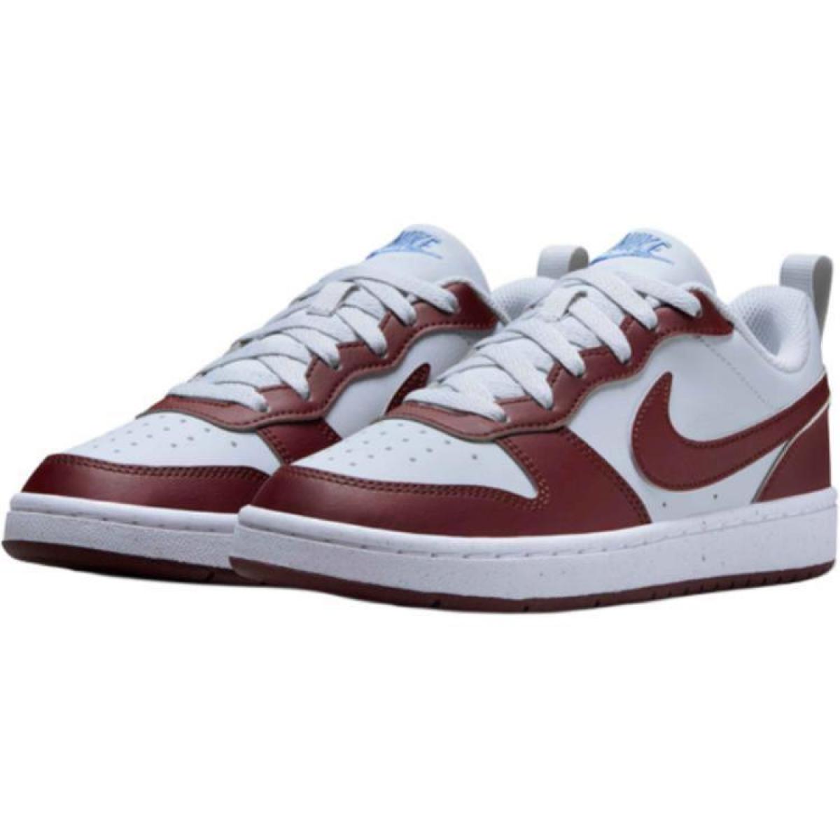 Подростковые кроссовки Nike Court Borough White/Red GS