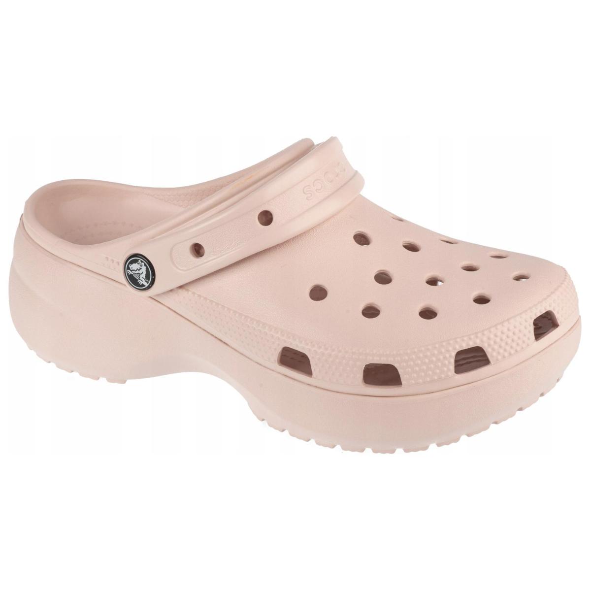 Женские сабо Crocs Classic Platform Clog 4.1cm Quartz Pink