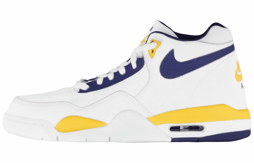 Мужские кроссовки Nike Air Flight Legacy Lakers Home White/Violet/Yellow