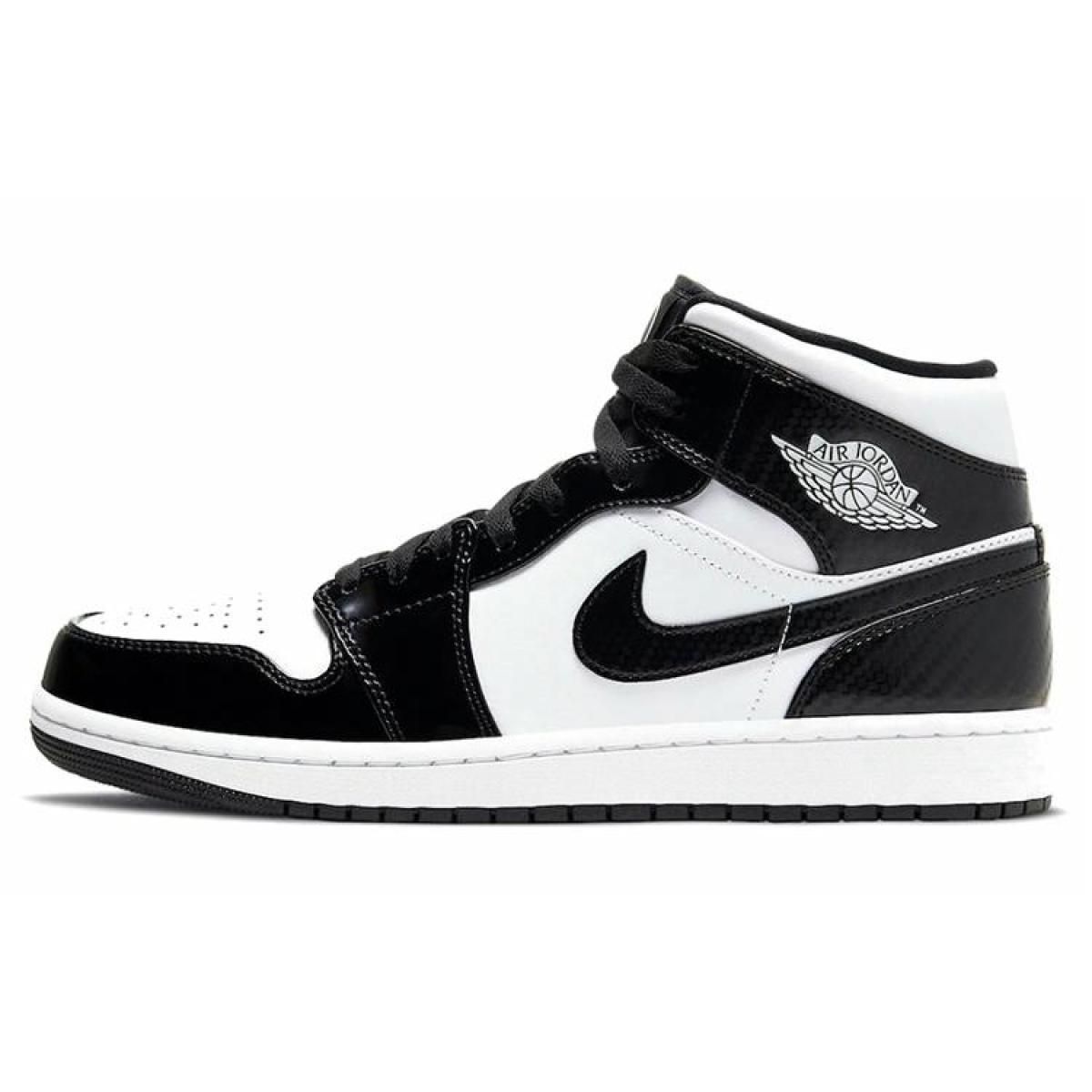 Мужские кроссовки Air Jordan 1 Mid Carbon Fiber All-Star 2021 Black/White