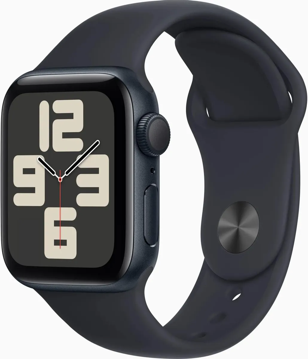Умные смарт-часы Apple Watch Series SE Gen 2 2023, 44мм, GPS, Midnight Aluminium Case, Midnight Sport Band