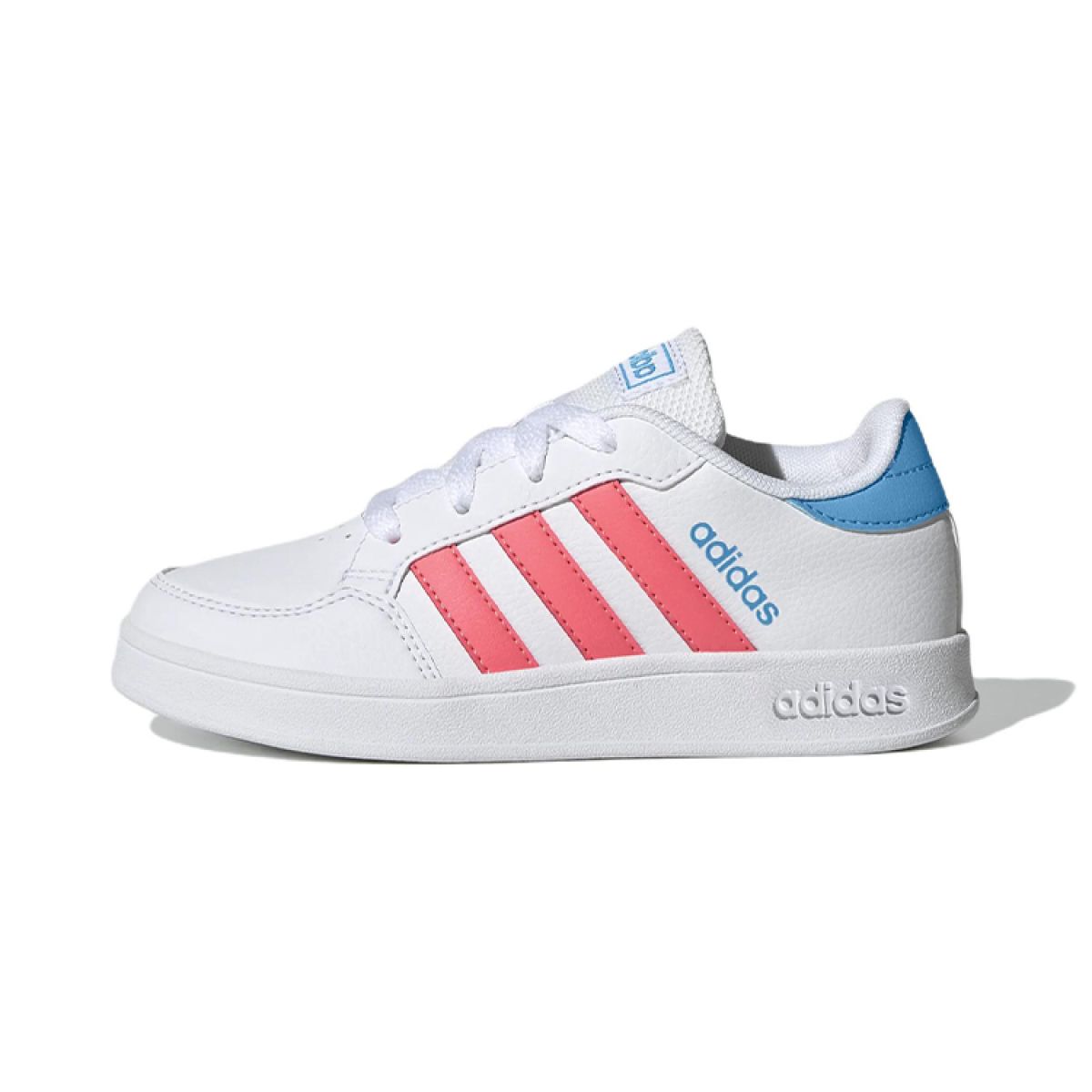 Подростковые кеды Adidas neo Breaknet White/Pink/Light Blue GS