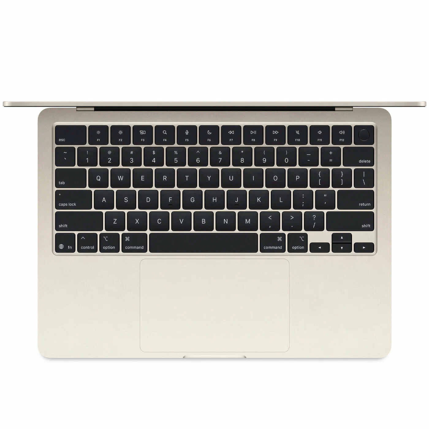 13.6" Ноутбук Apple MacBook Air 13 M4 (2025) 16 GB RAM/256 GB SSD, 10 CPU/8 GPU, Starlight, английская клавиатура