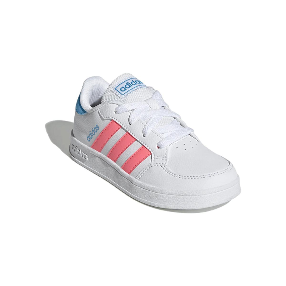 Подростковые кеды Adidas neo Breaknet White/Pink/Light Blue GS
