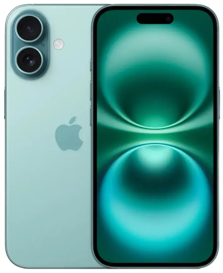 Смартфон Apple iPhone 16 128 GB, Dual nano SIM, Teal