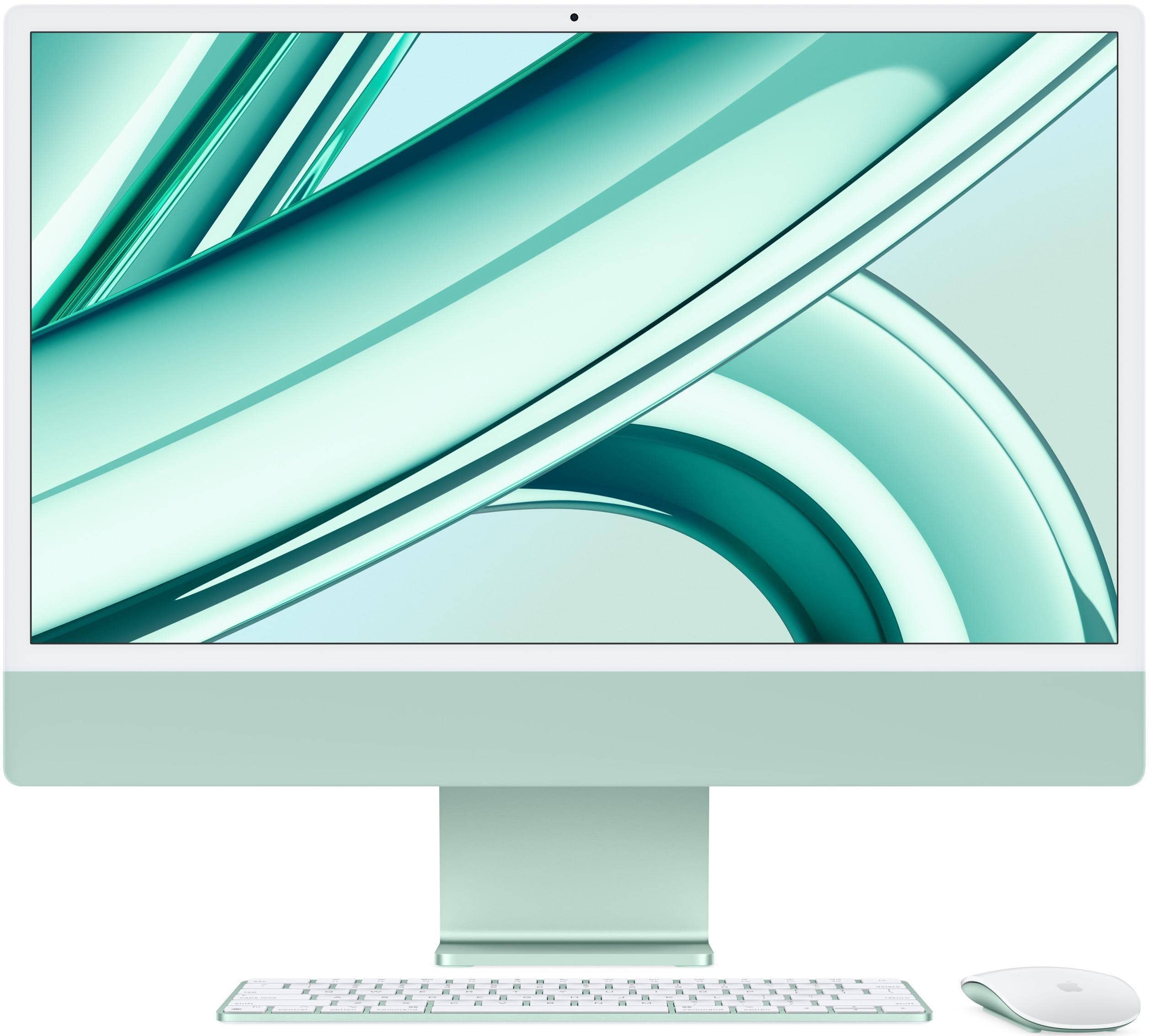 Моноблок Apple iMac 24" М3 (2023), 8 GB RAM/256 GB SSD, 8 CPU/8 GPU, No Ethernet, Green, английская клавиатура