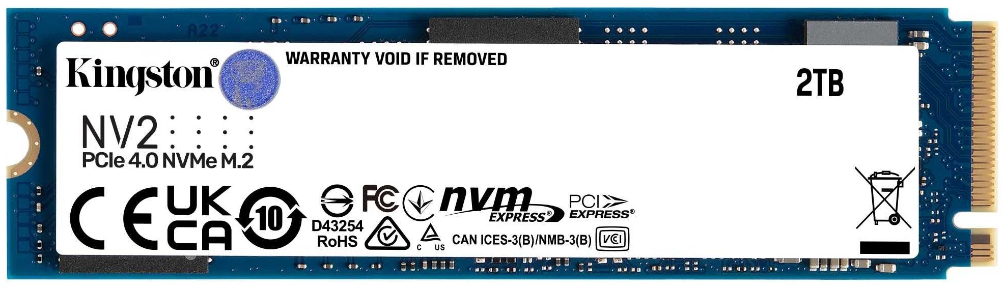 Внутренний накопитель SSD Kingston 2 TB M.2 (SNV2S/2000G)