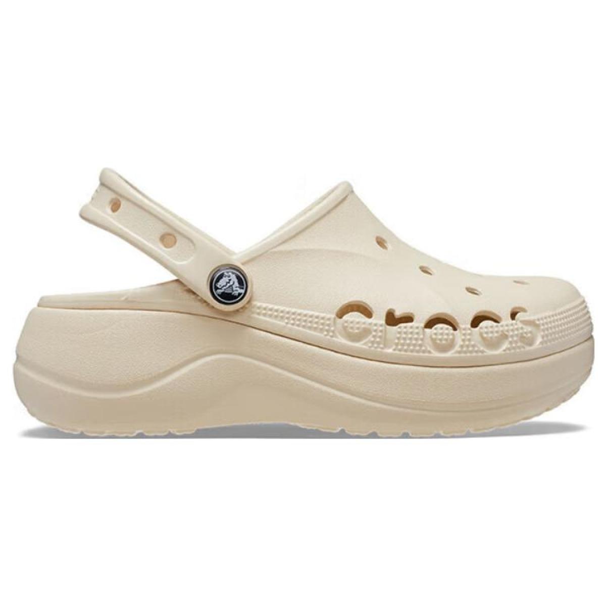 Женские сабо Crocs Baya Platform Clog 4.1 cm Beige