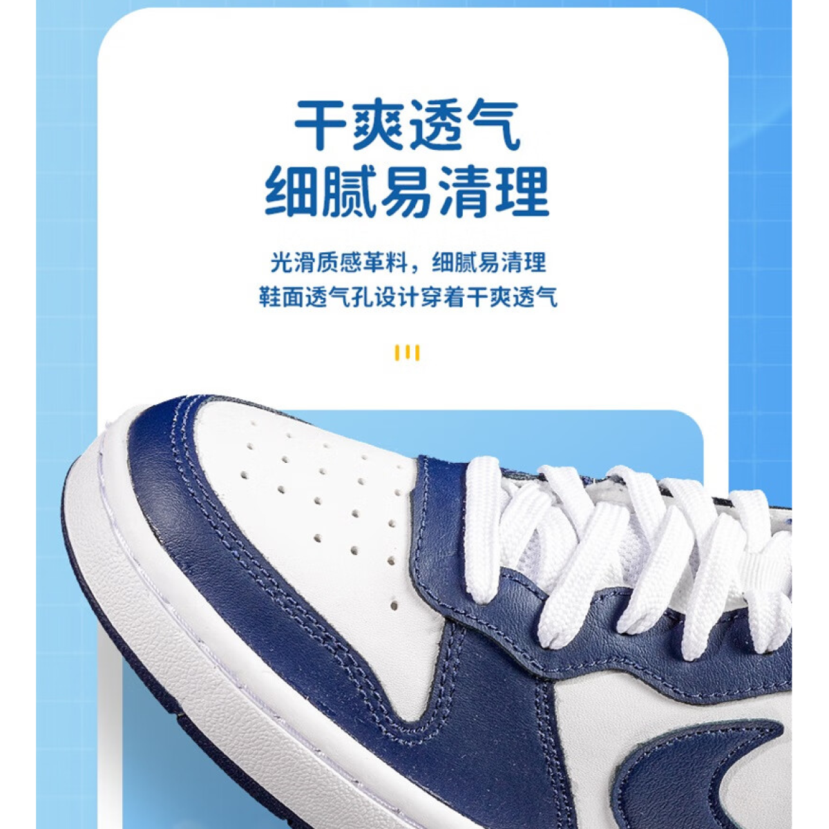 Подростковые кроссовки Nike Court Borough 2 Mid White/Blue GS