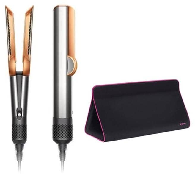 Выпрямитель для волос Dyson Airstrait Straightener HT01 + Travel Case, Nickel/Copper
