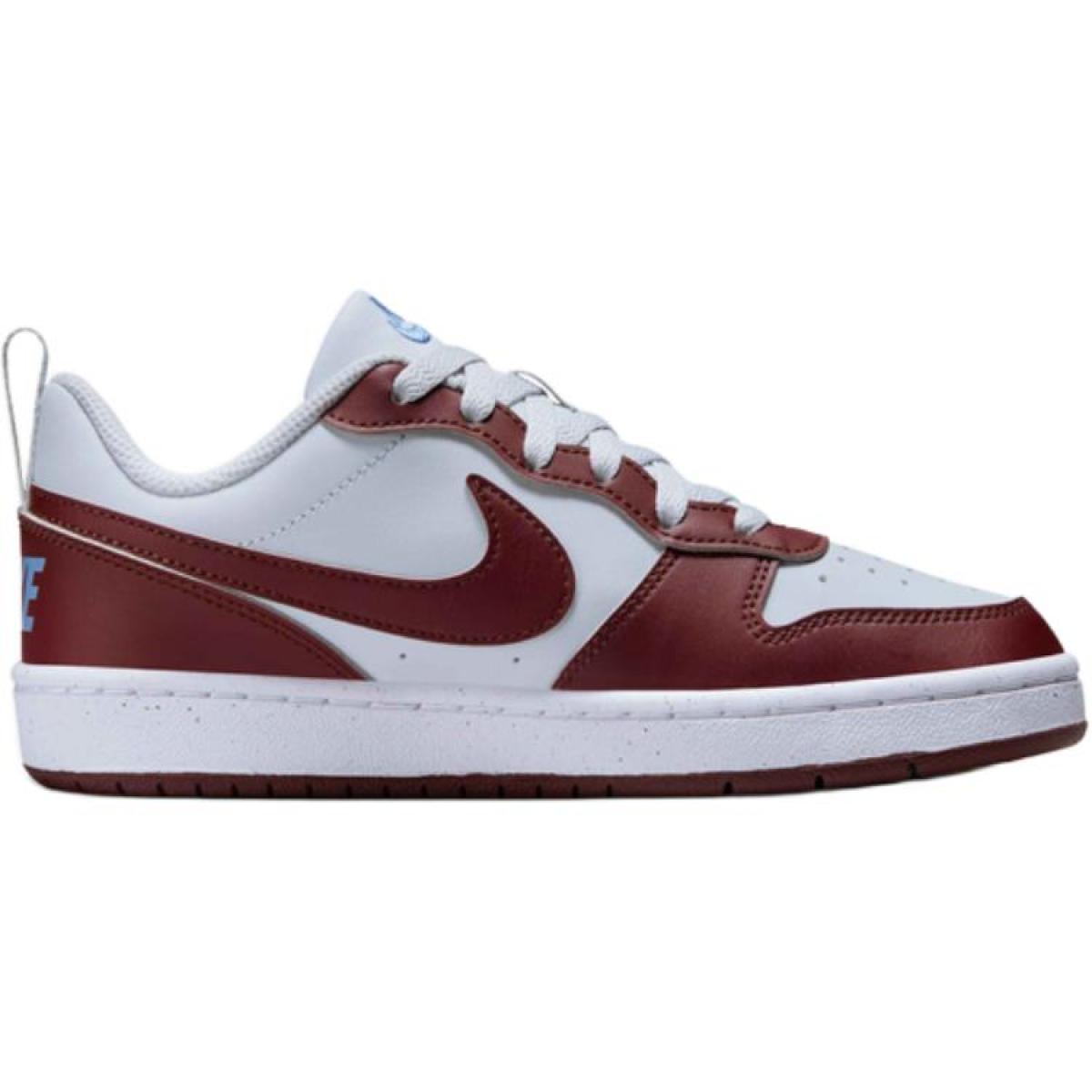 Подростковые кроссовки Nike Court Borough White/Red GS