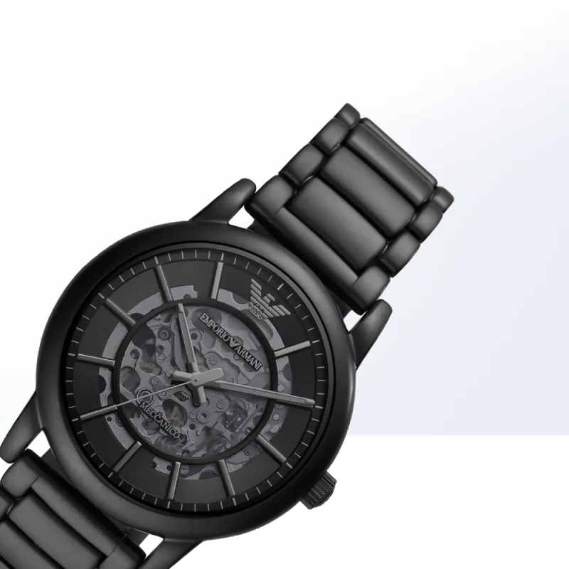 Мужские механические часы Emporio Armani Black