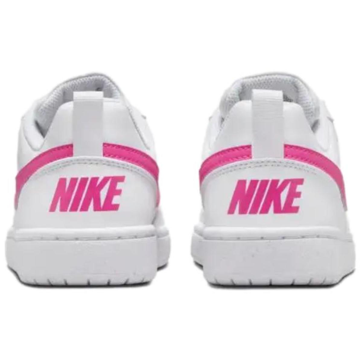 Подростковые кроссовки Nike Court Borough White/Pink GS