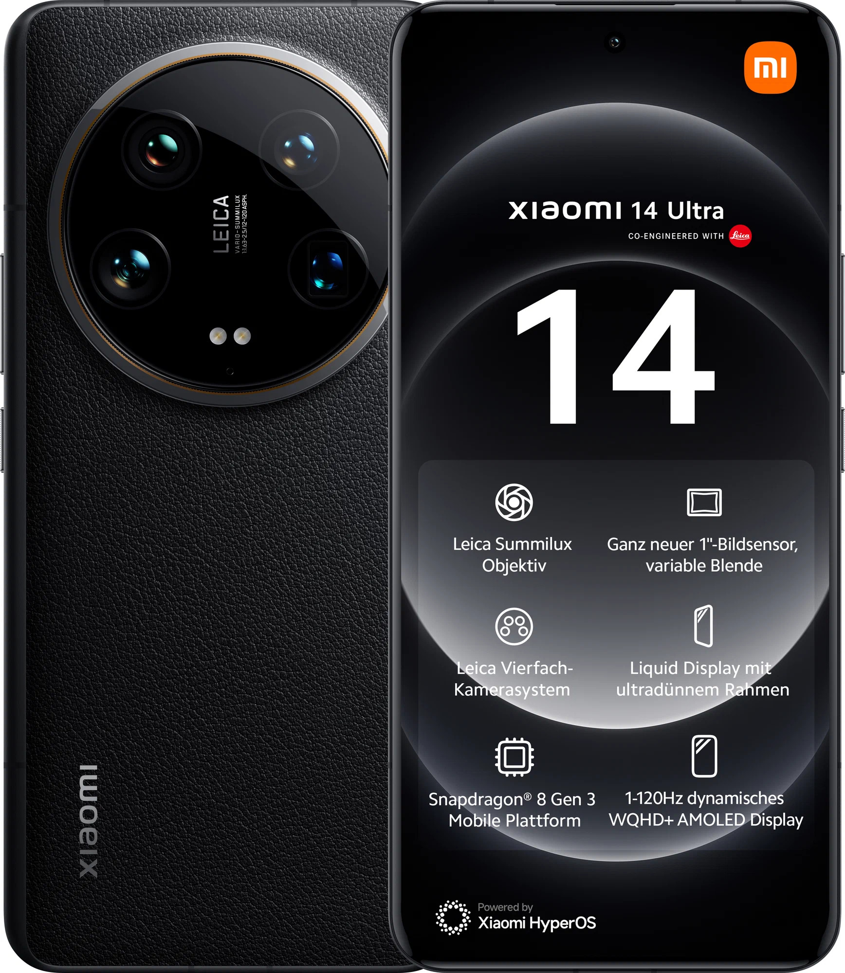 Смартфон Xiaomi 14 Ultra 12/256 GB, Dual nano SIM, Black