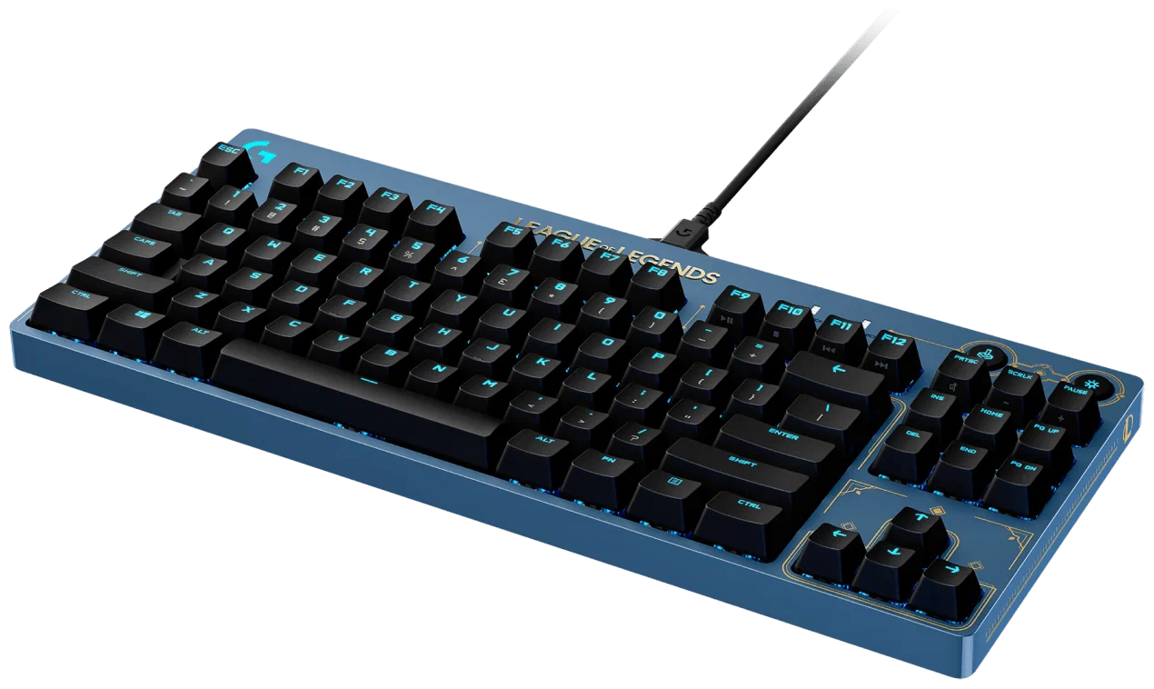 Клавиатура и мышь Logitech G Pro Hextech League of Legends Limited Lightsync RGB GX Brown Switch   Blue
