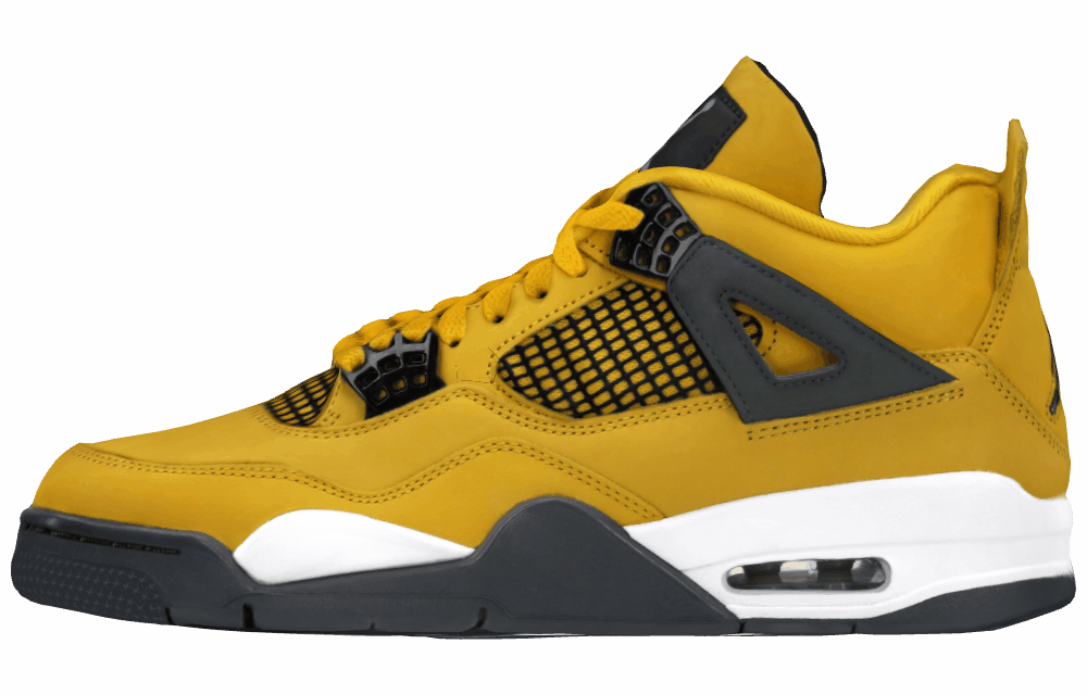 Кроссовки Jordan 4 Retro Lightning 2021 Mid Yellow