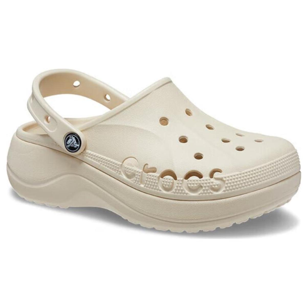 Женские сабо Crocs Baya Platform Clog 4.1 cm Beige