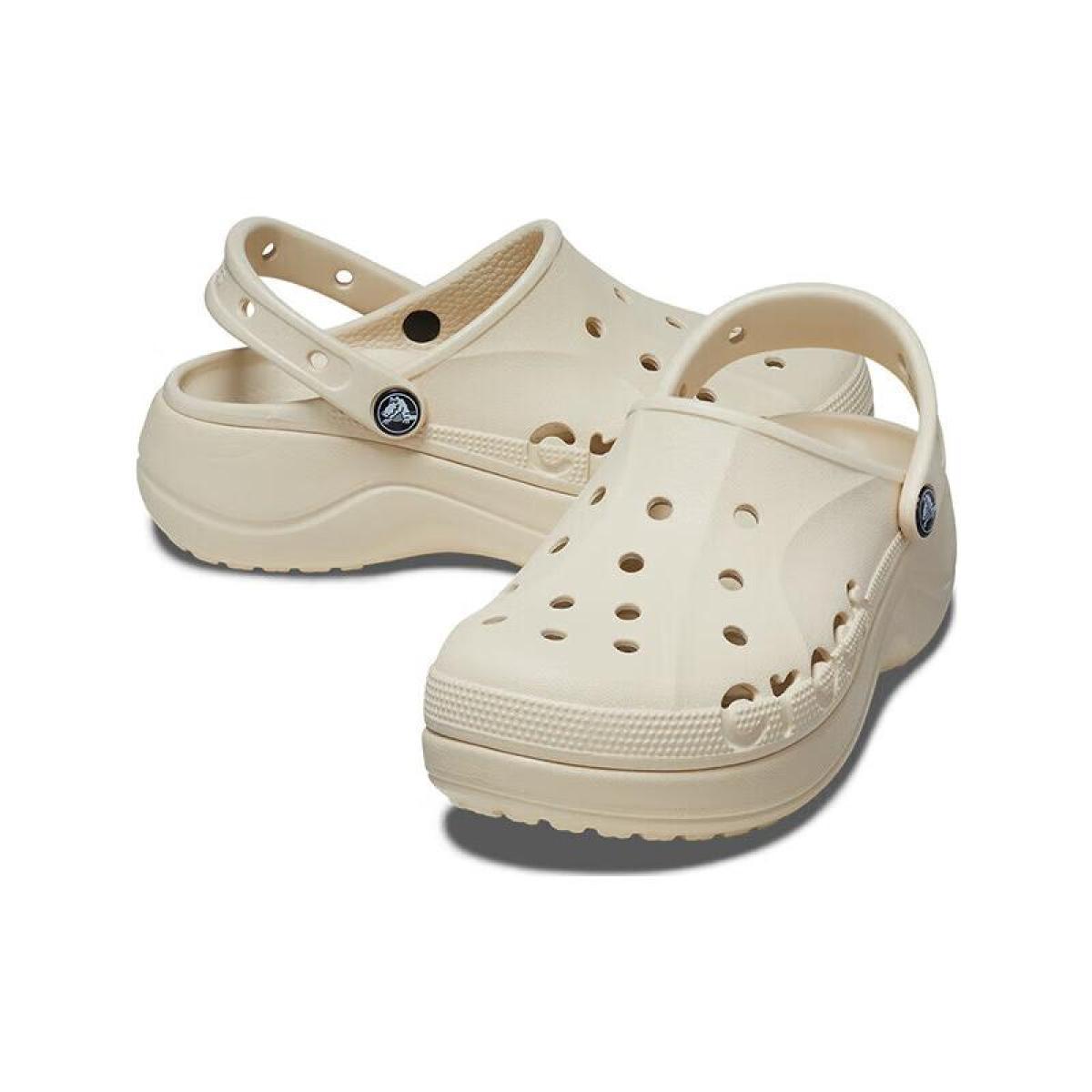 Женские сабо Crocs Baya Platform Clog 4.1 cm Beige