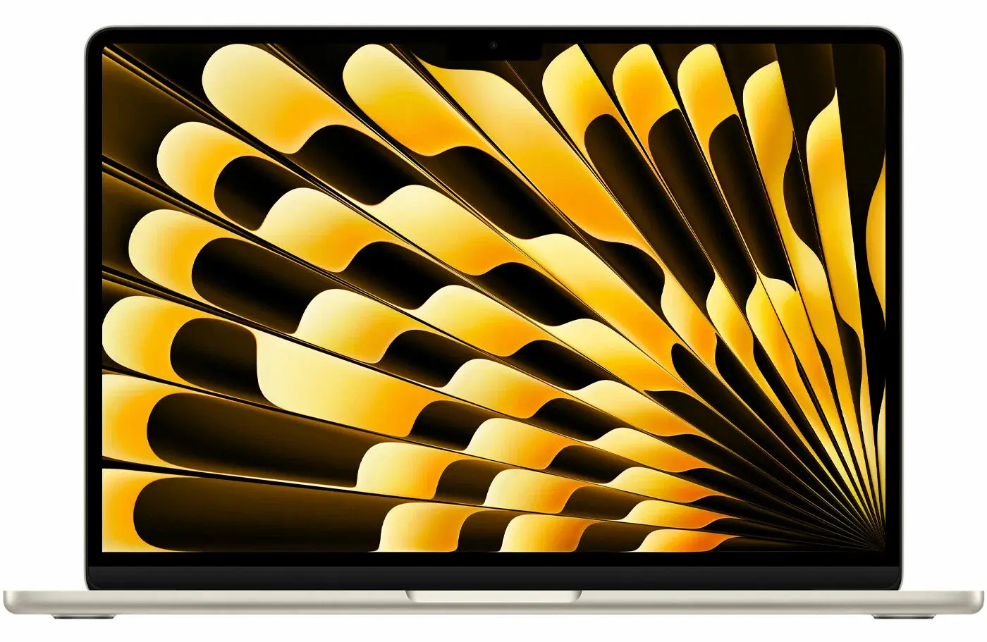 13.6" Ноутбук Apple MacBook Air 13 M4 (2025) 16 GB RAM/256 GB SSD, 10 CPU/8 GPU, Starlight, английская клавиатура