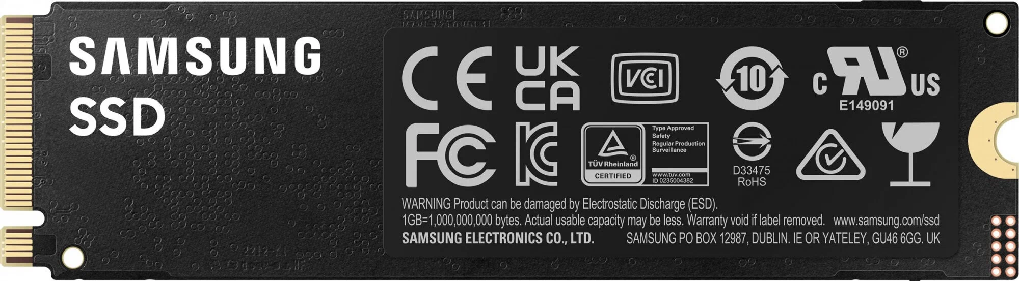 Внутренний накопитель SSD Samsung 990 Pro 2 TB M.2 (MZ-V9P2T0B/AM)