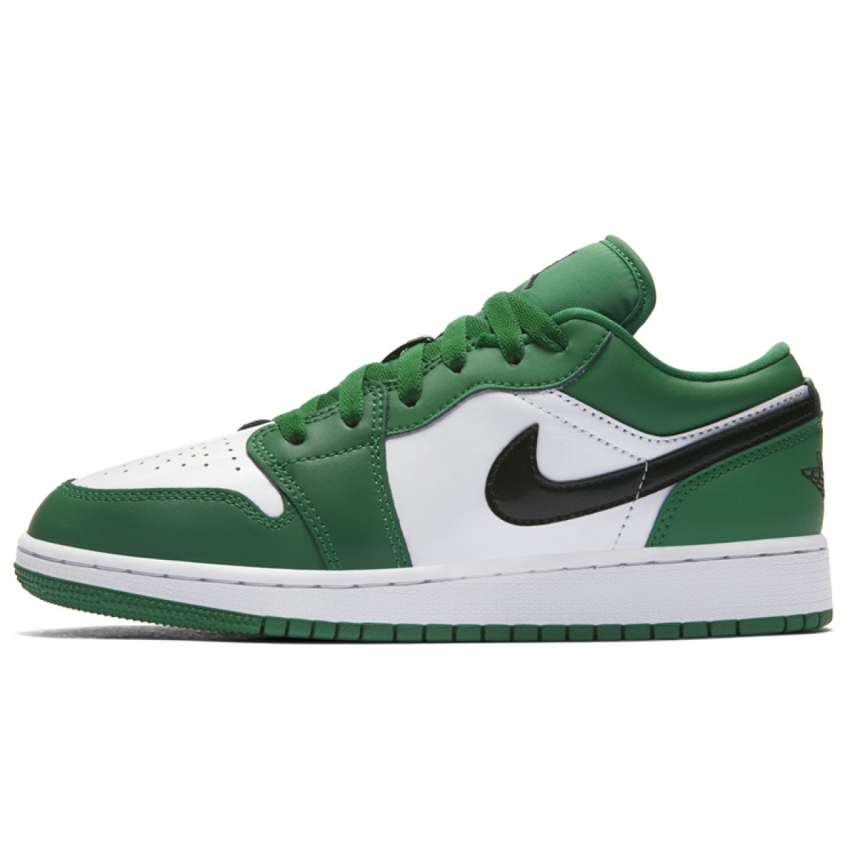 Подростковые кроссовки Jordan 1 Low "Pine Green" GS