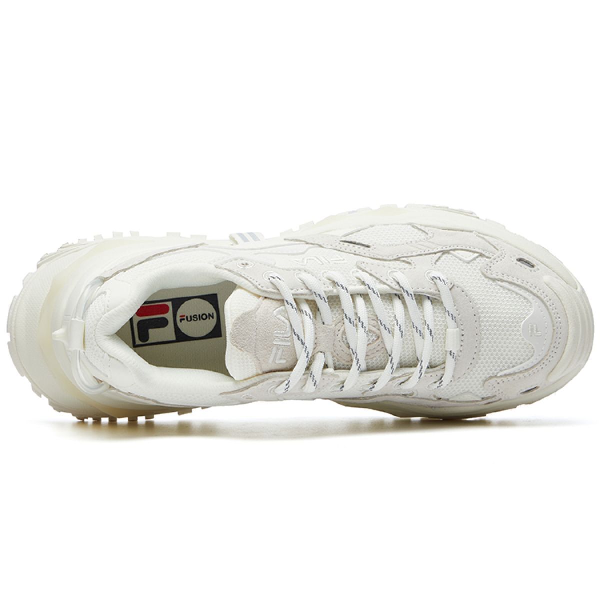 Женские кроссовки Fila Fusion Bianco Chunky Cotton Candy/Silver