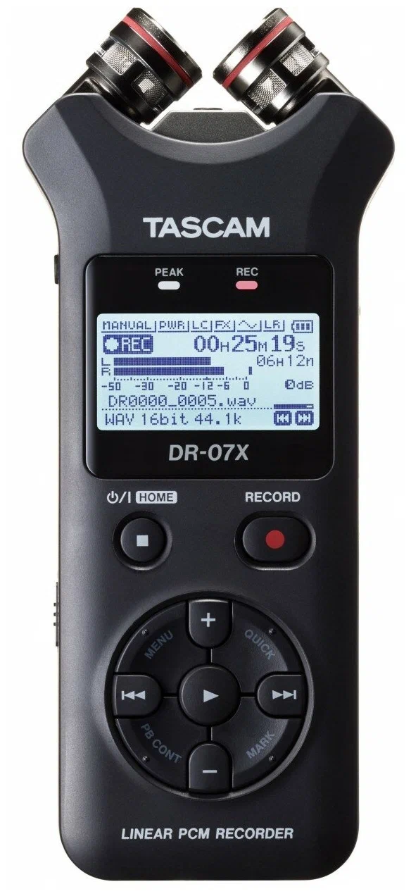 Диктофоны Tascam DR-07X Black