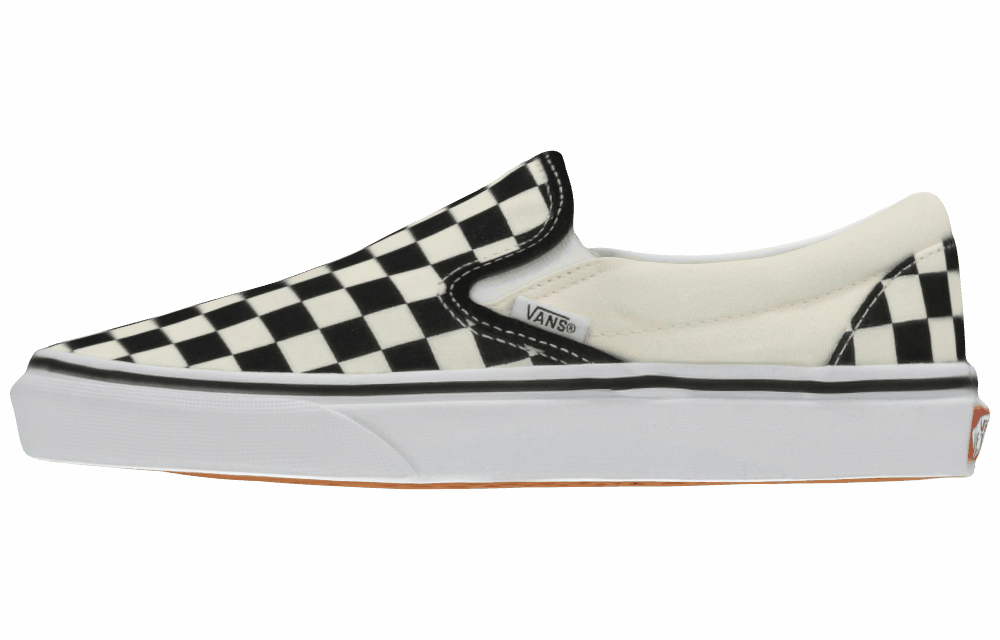 Слипоны Vans Classic Black Off White "Checkerboard"