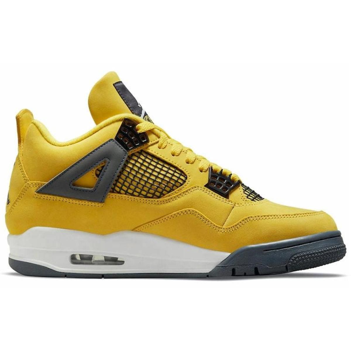 Кроссовки Jordan 4 Retro Lightning 2021 Mid Yellow