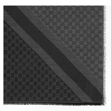 Вязаный шарф Gucci Black/Grey