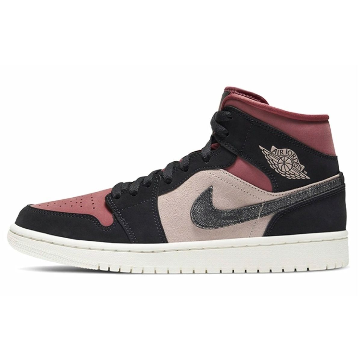 Женские кроссовки Jordan Air Jordan 1 Mid Red Bean Milk Tea