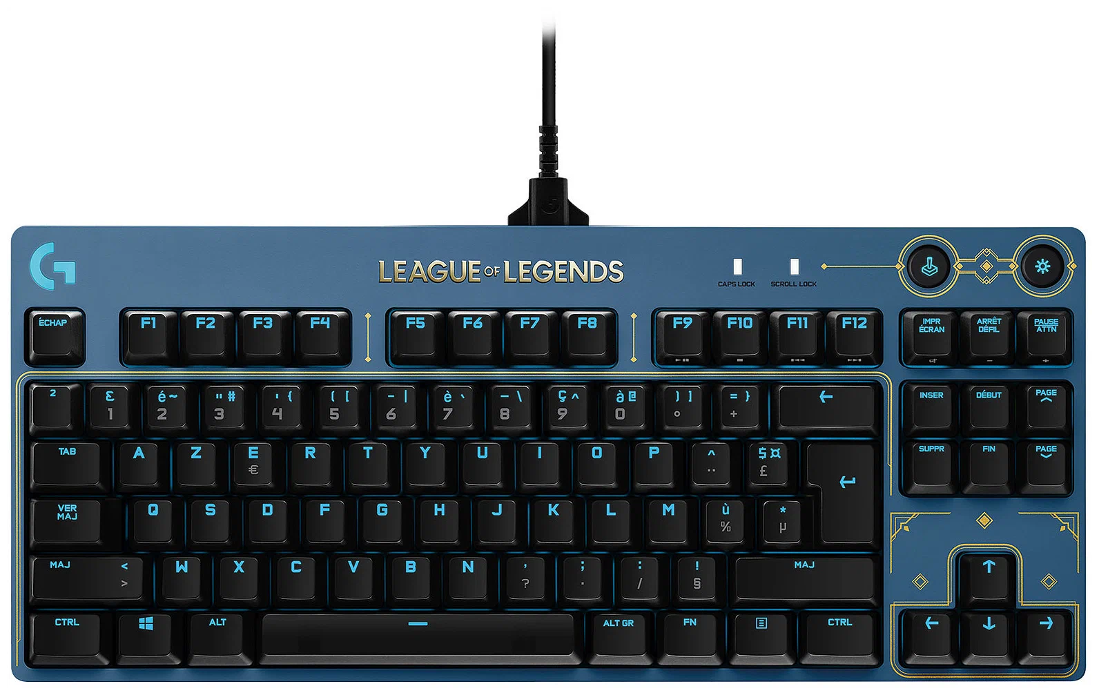 Клавиатура и мышь Logitech G Pro Hextech League of Legends Limited Lightsync RGB GX Brown Switch   Blue