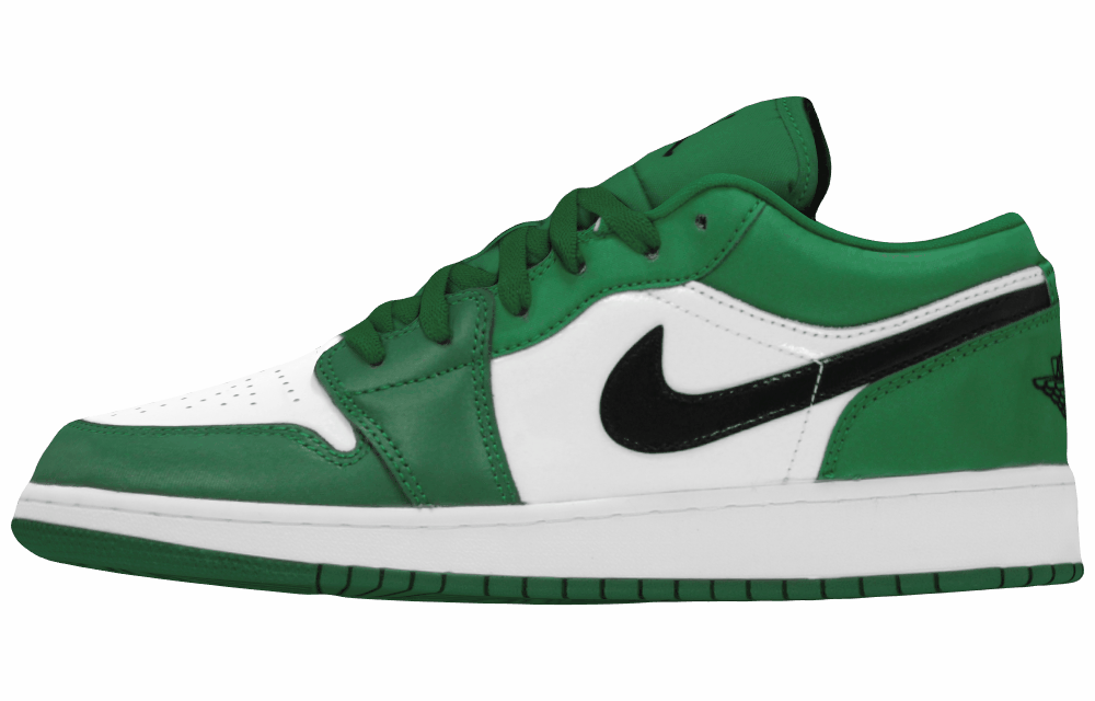 Подростковые кроссовки Jordan 1 Low "Pine Green" GS