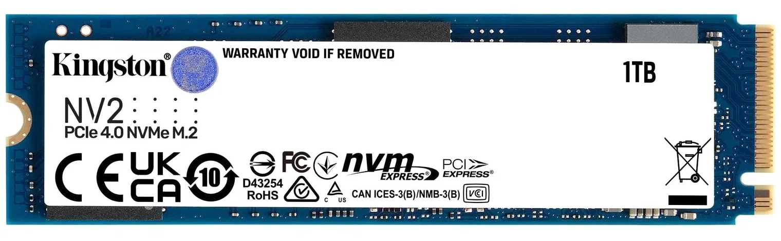 Внутренний накопитель SSD Kingston 1 TB M.2 (SNV2S/1000G)