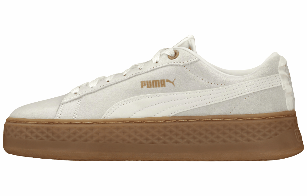 Женские кеды Puma Smash White/Gold