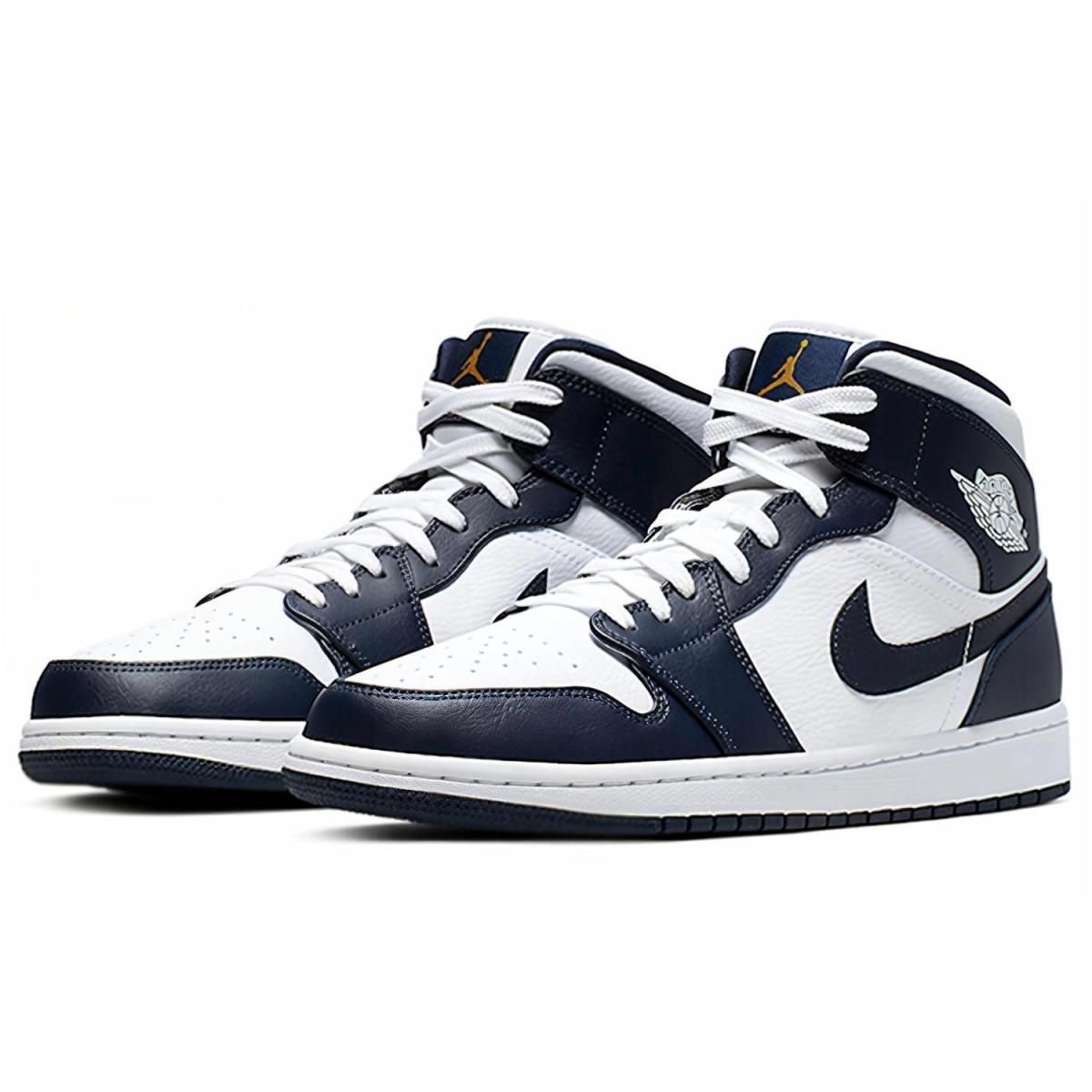 Мужские кроссовки Air Jordan 1 Mid Obsidian White/Black
