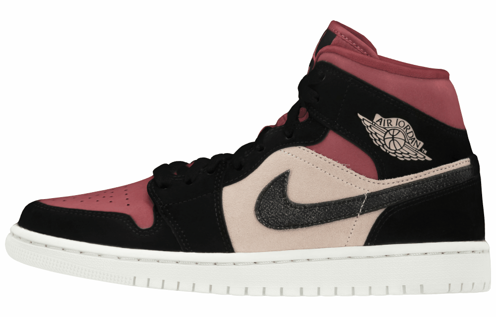 Женские кроссовки Jordan Air Jordan 1 Mid Red Bean Milk Tea