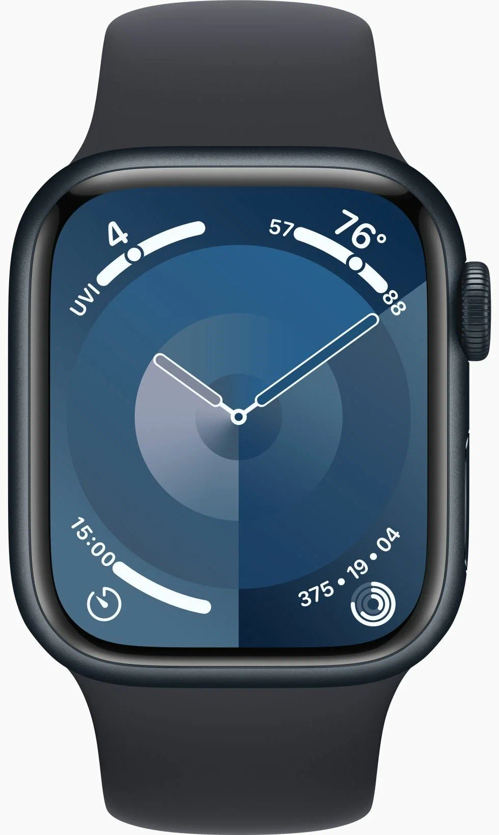 Умные смарт-часы Apple Watch Series 9, 41мм, GPS, Midnight Aluminium Case, Midnight Sport Band
