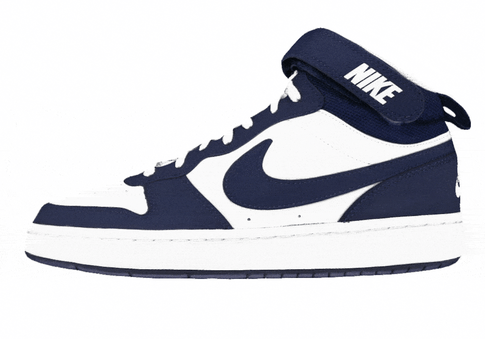 Подростковые кроссовки Nike Court Borough 2 Mid White/Blue GS