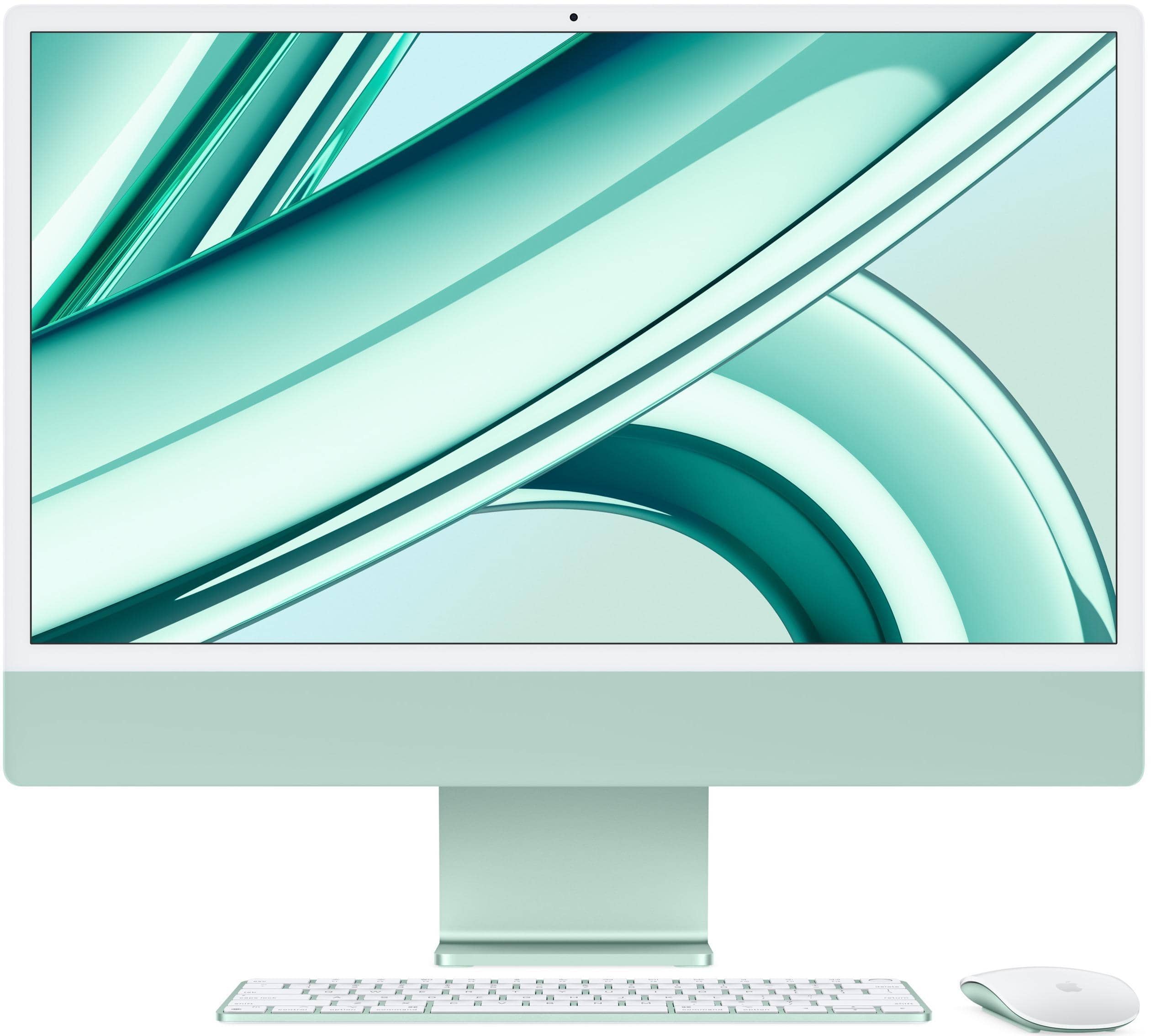 Моноблок Apple iMac 24" М3 (2023), 8 GB RAM/256 GB SSD, 8 CPU/10 GPU, Gigabit Ethernet, Green, английская клавиатура