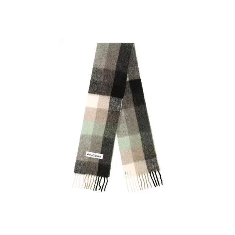 Вязаный шарф Acne Studios Black/Gray