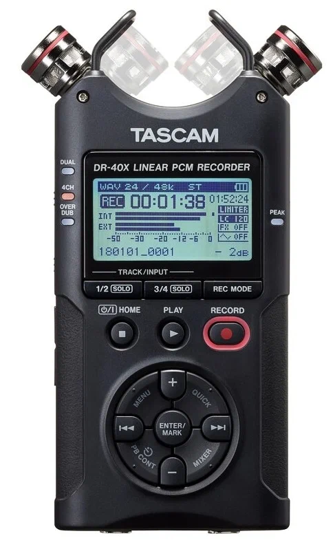Диктофоны Tascam DR-40X Black