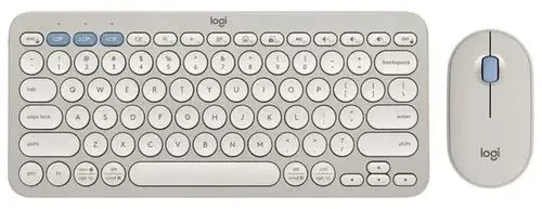 Клавиатура и мышь Logitech Pebble 2 Combo Beige