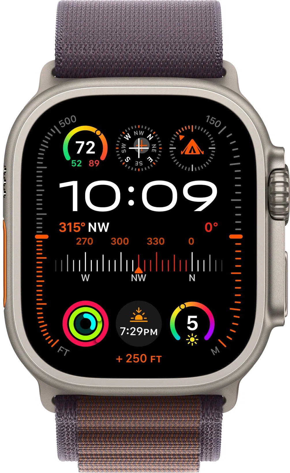 Умные смарт-часы Apple Watch Ultra 2, 49мм, GPS+Cellular, Titanium Case, Indigo Alpine Loop