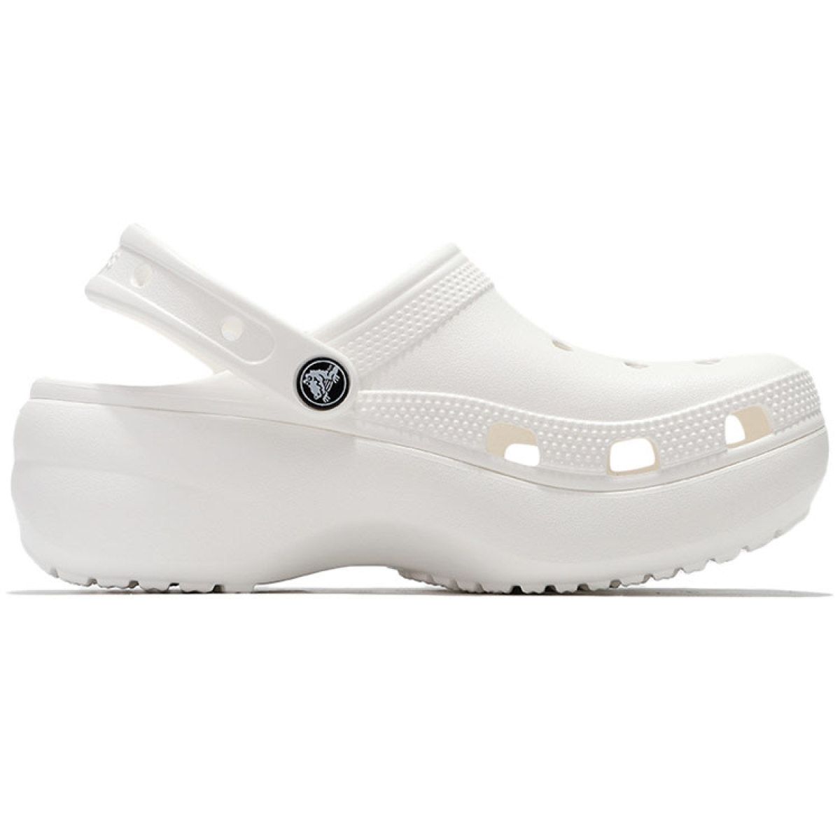 Женские сабо Crocs Classic Platform Clog 4.1 cm White