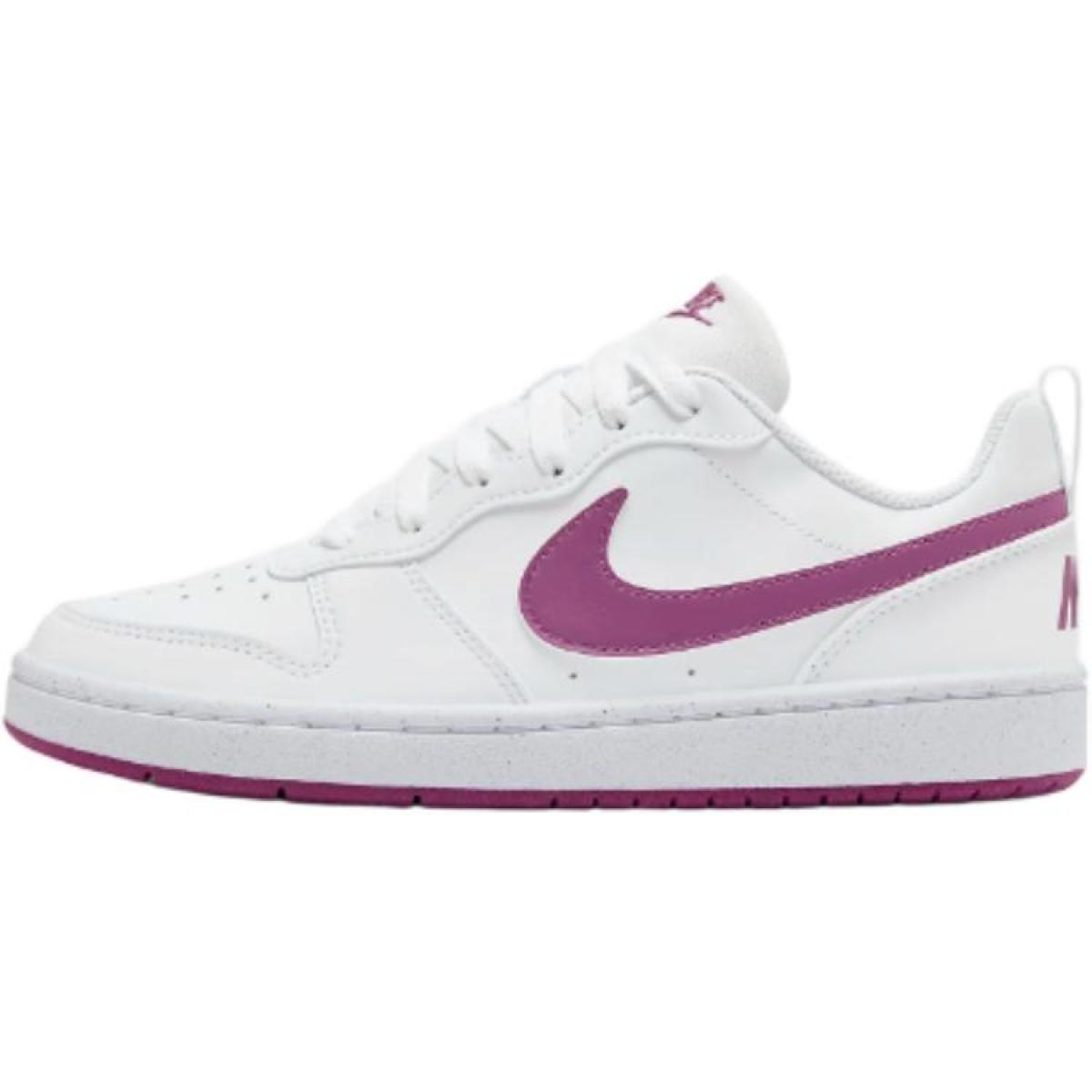 Подростковые кроссовки Nike Court Borough Low White/Purple GS GS